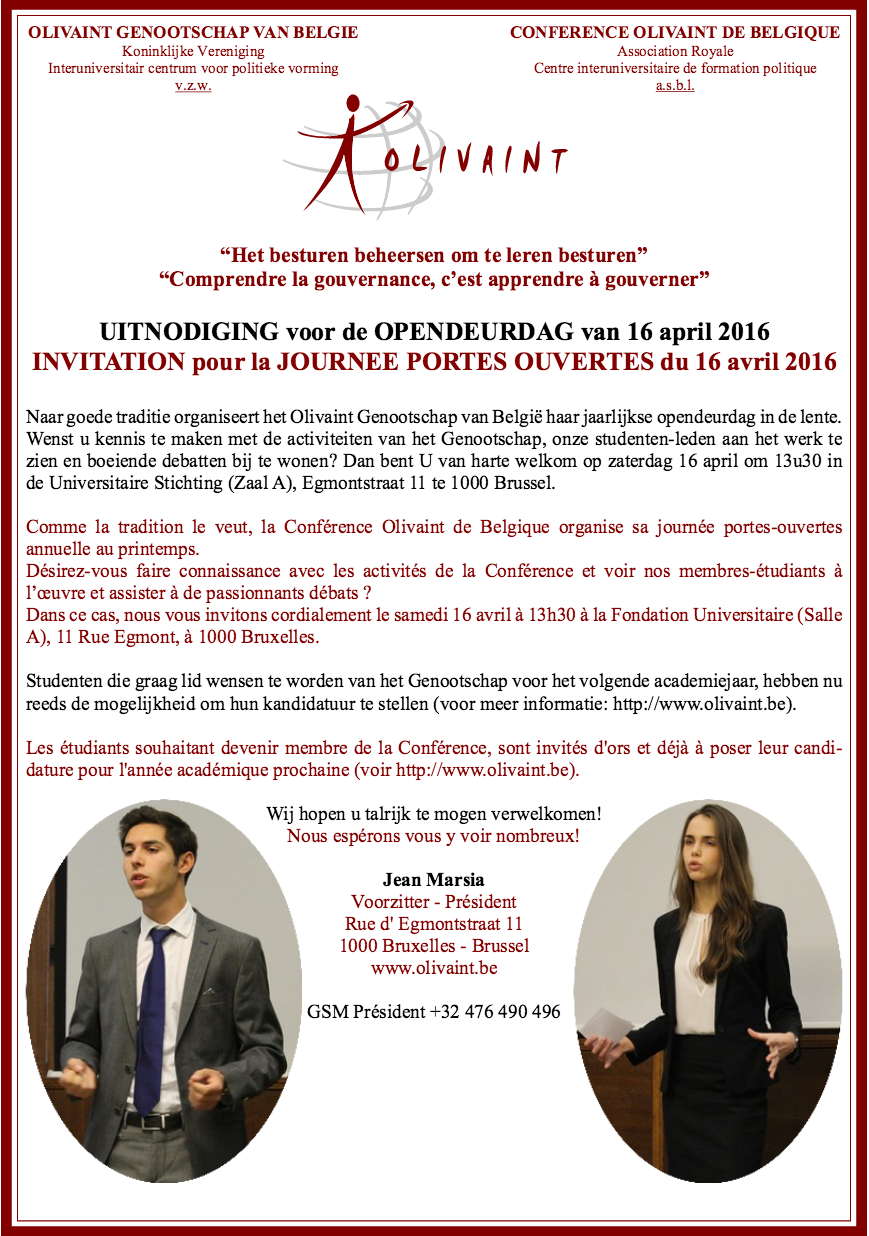 Invitation. Olivaint. Portes ouvertes. Conférence. La Russie, partenaire, attaquante ou attaquée. 2016-04-16